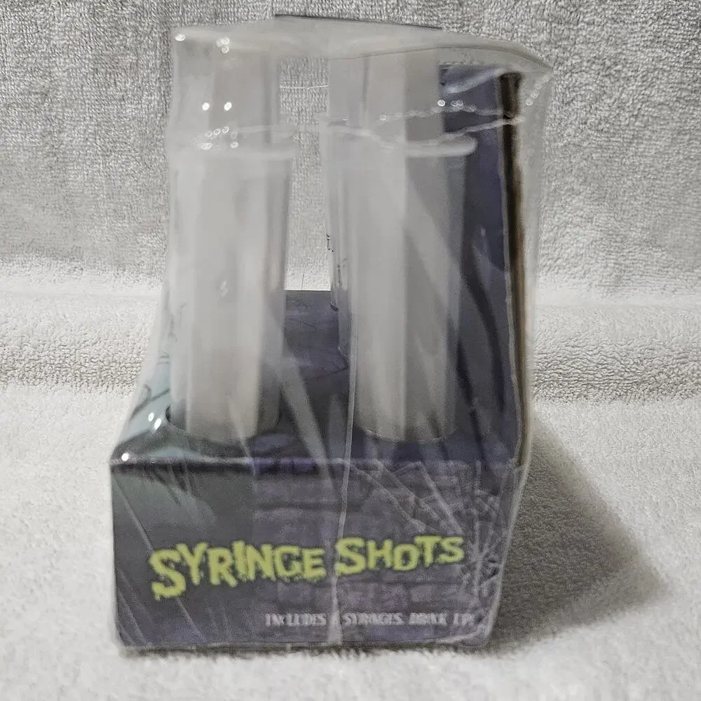 Spirit Halloween Syringe Shots 6 Pack 1 oz Drink Syringes NEW Sealed